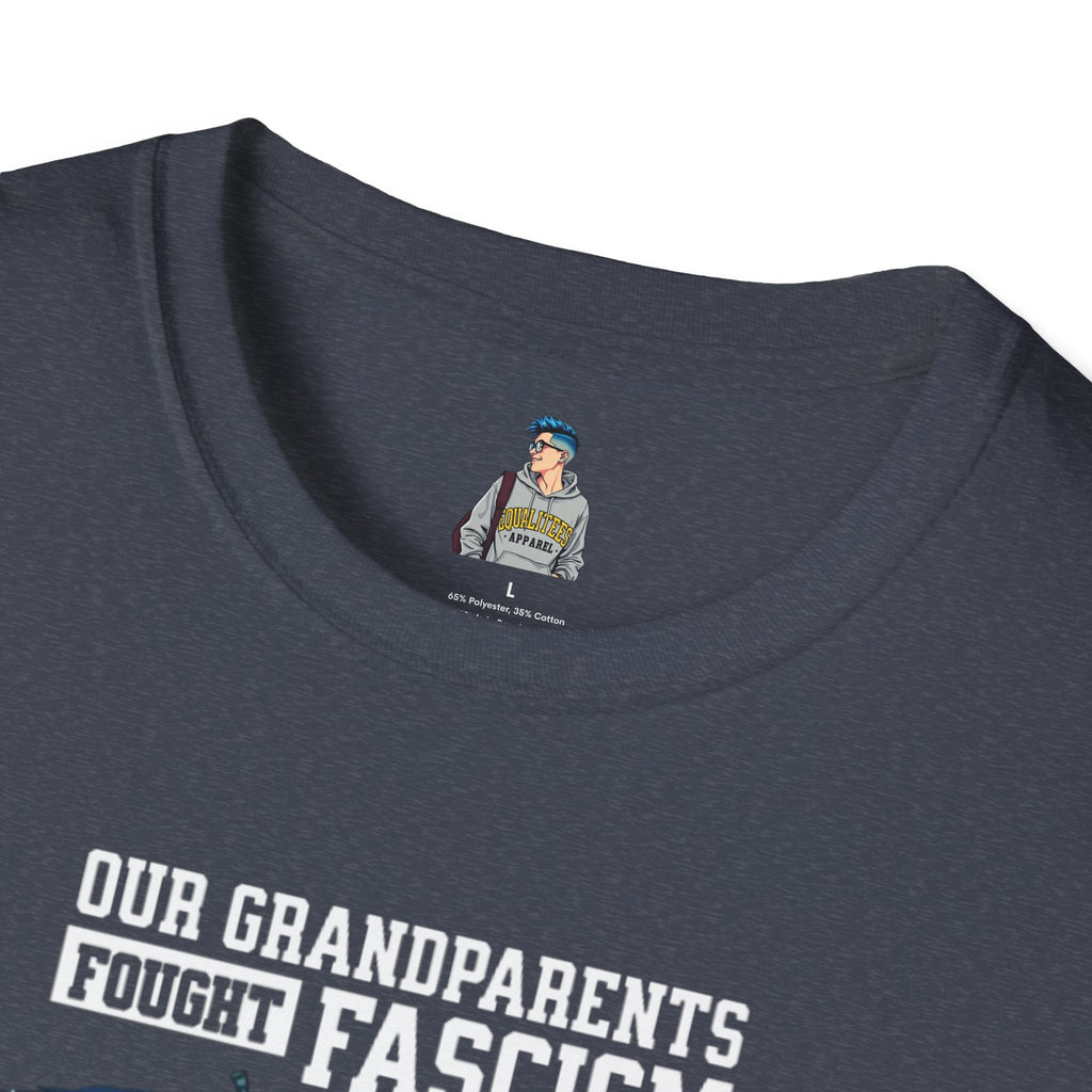 Patriotic Anti-Fascism T-Shirt - Voting for a Traitor Makes You One - Unisex Softstyle T-shirt