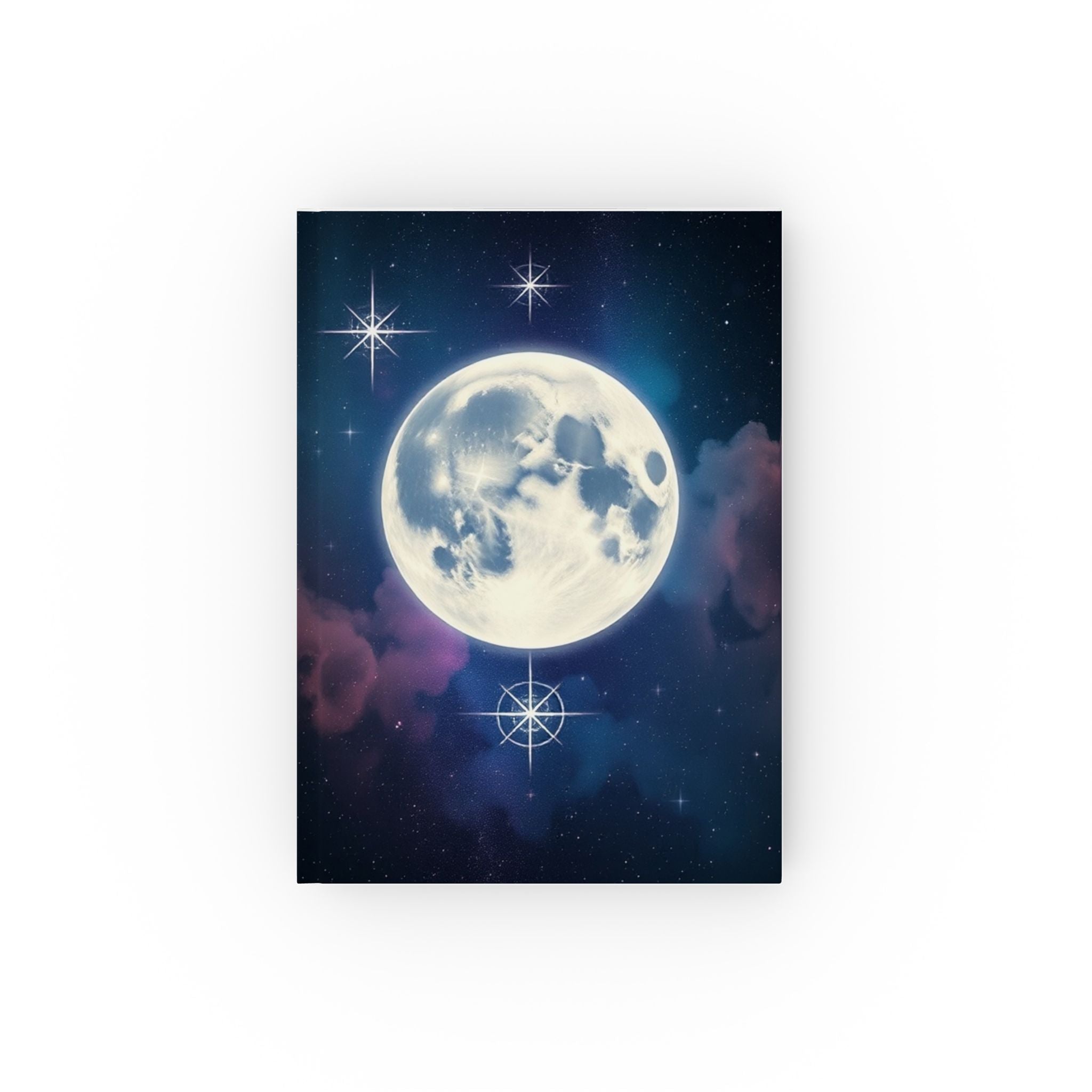 Moon and Stars Hard Backed Journal - Perfect for Gifts, Journaling, and Celebrations