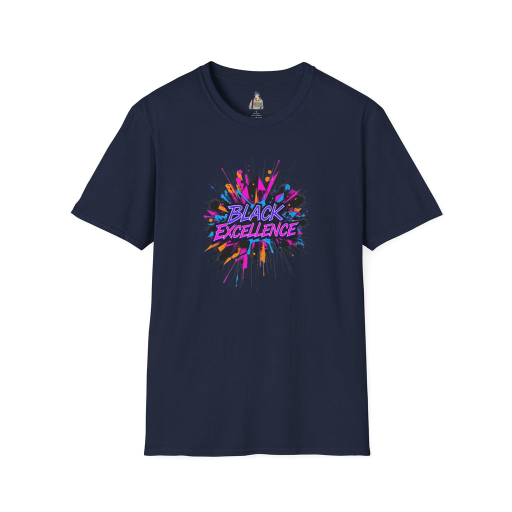 Unisex Softstyle T-Shirt - Black Excellence Graphic Tee