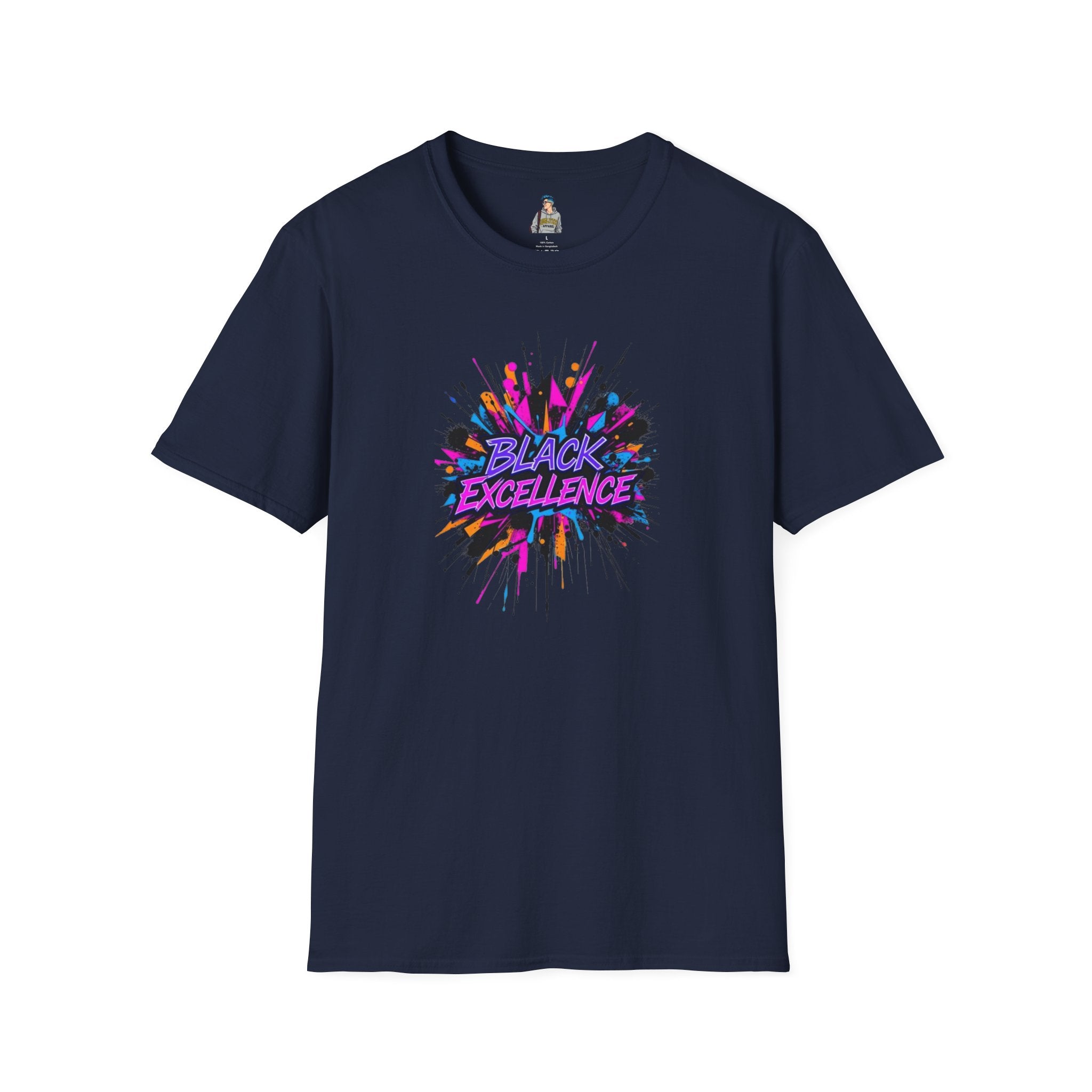 Unisex Softstyle T-Shirt - Black Excellence Graphic Tee