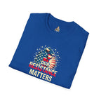 Patriotic Activism T-Shirt - Our Resistance Matters & Save Democracy Designs