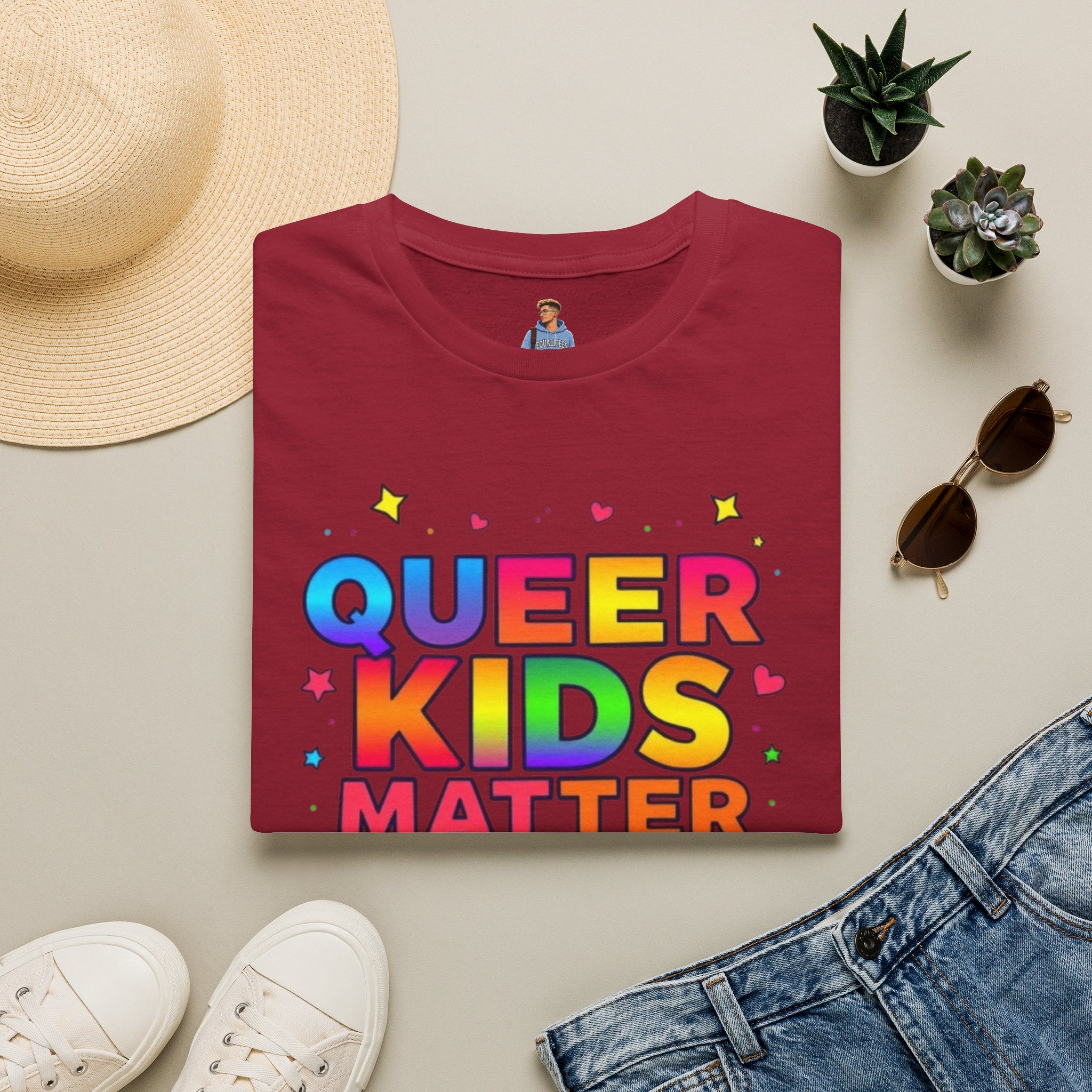 Colorful Queer Kids Matter Pride T-Shirt