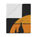 Campsite at Sunset Microfiber Blanket
