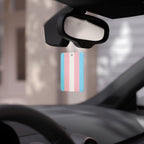 Trans Pride Flag Car Air Freshener - Eclectic and Aromatic