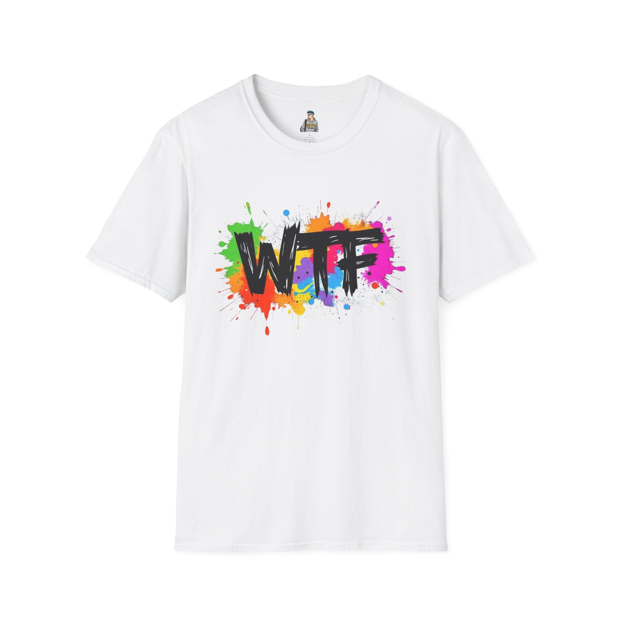 Bold Rainbow WTF Color Splash T-Shirt