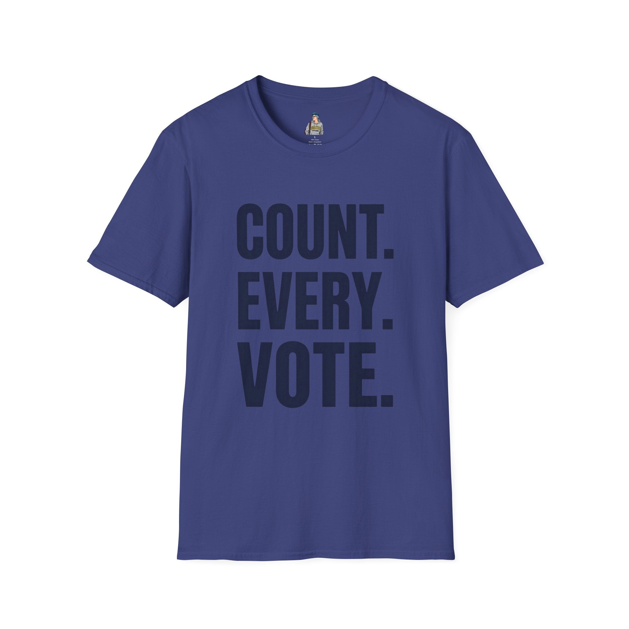 Count. Every. Vote. T-Shirt — Voter Rights Political Tee
