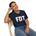 FDT Distressed Graphic T‑Shirt — Bold Statement Tee