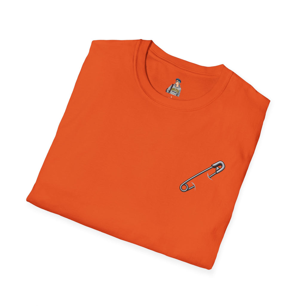 Live and Let Live Safety Pin Unisex Softstyle T-Shirt - Casual LGBTQ+ Pride Tee