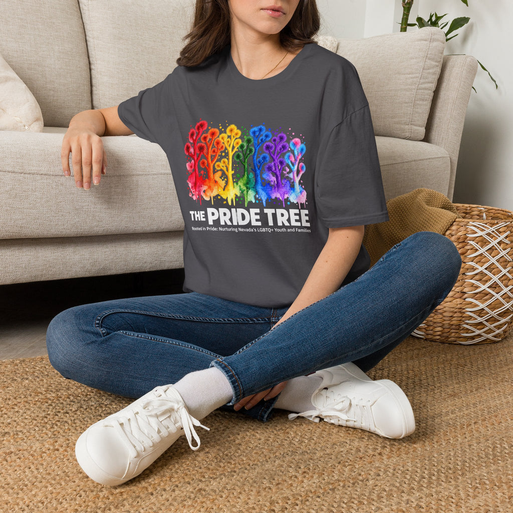 Pride Tree Las Vegas White Text T-shirt