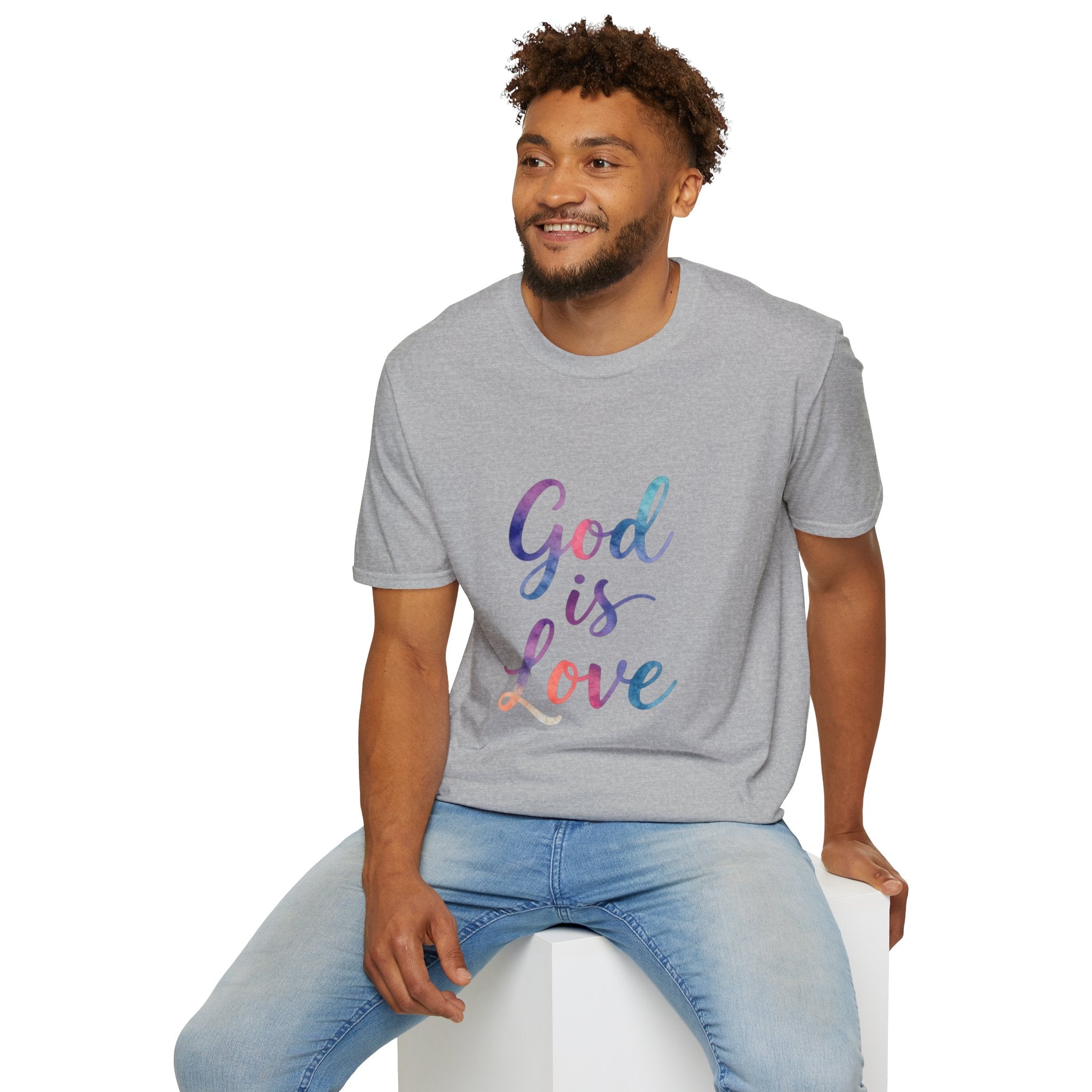 God Is Love T-Shirt — Colorful Tee