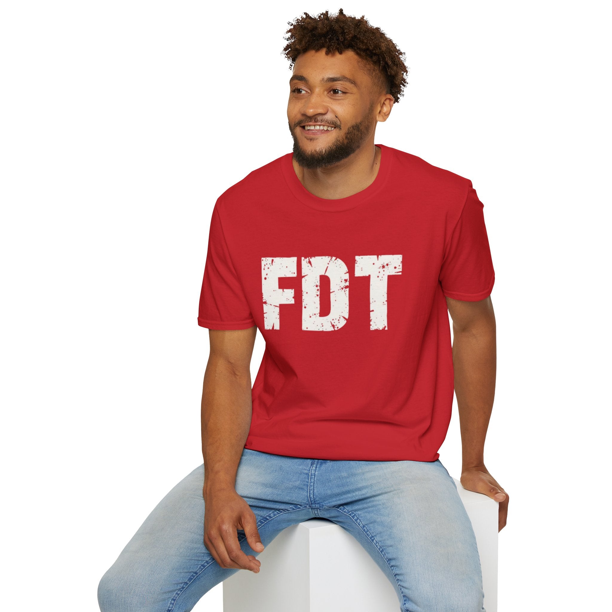 FDT Distressed Graphic T‑Shirt — Bold Statement Tee