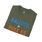 Ballots > Bullies T-Shirt — "I Will Not Be Intimidated" Voter Rights Tee