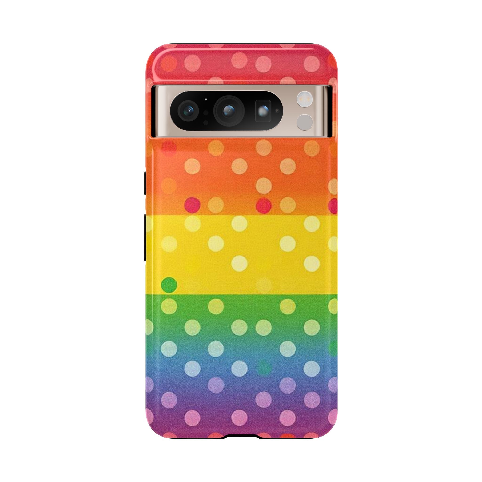 Rainbow Polka-Dot Tough Case for Android