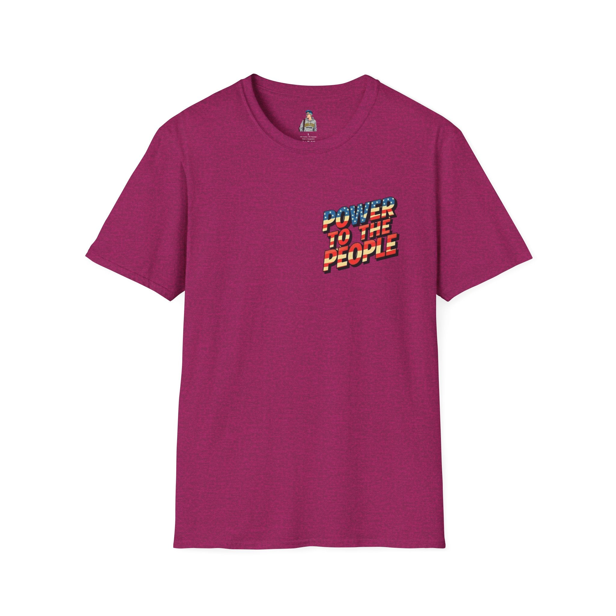 Power to the People Unisex Softstyle T-Shirt Classic Protest Tee