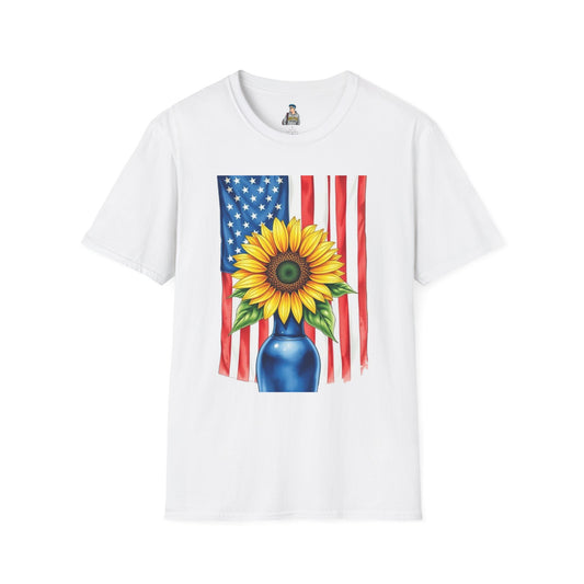 American Patriots Stand Behind Ukraine Unisex Softstyle T-Shirt