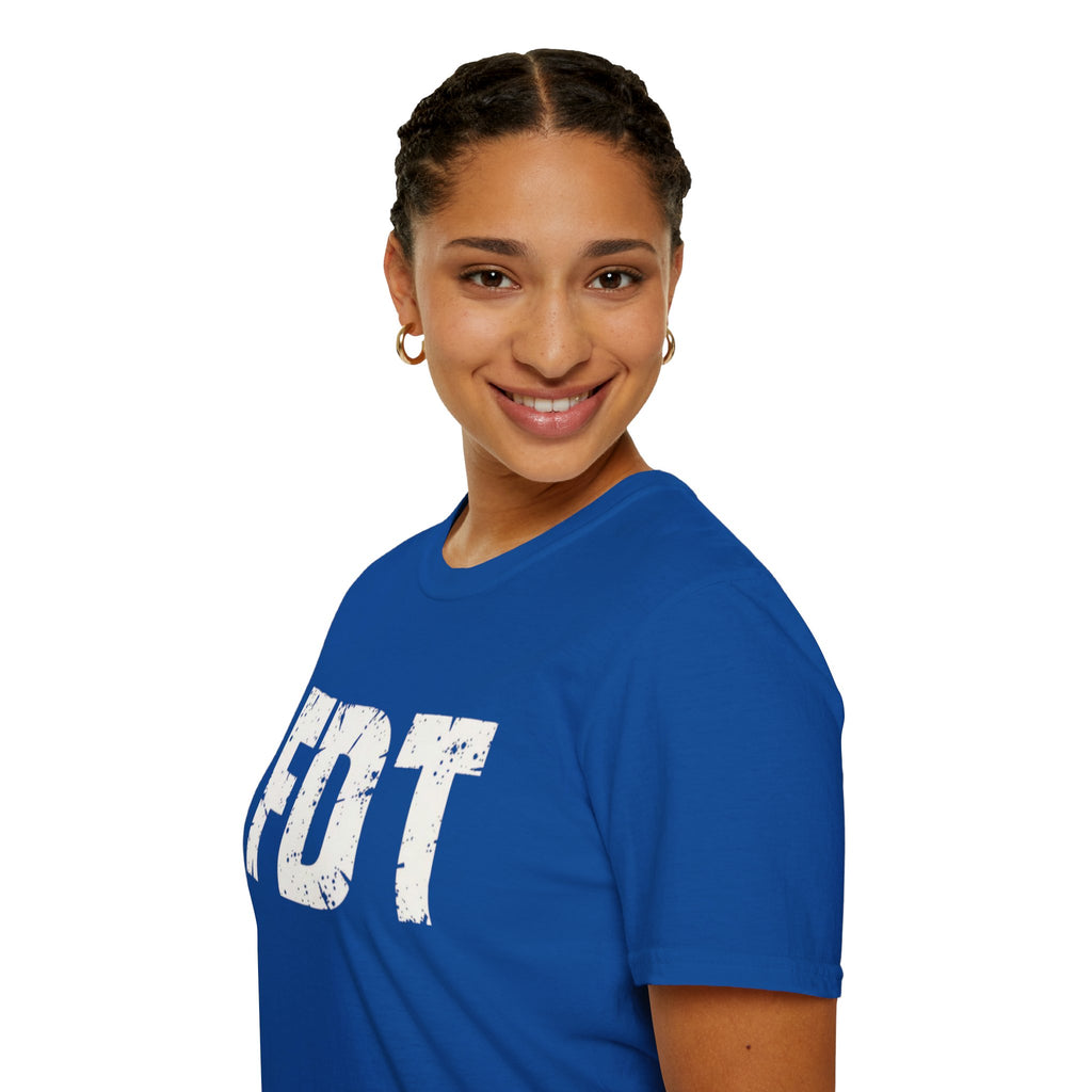 FDT Distressed Graphic T‑Shirt — Bold Statement Tee