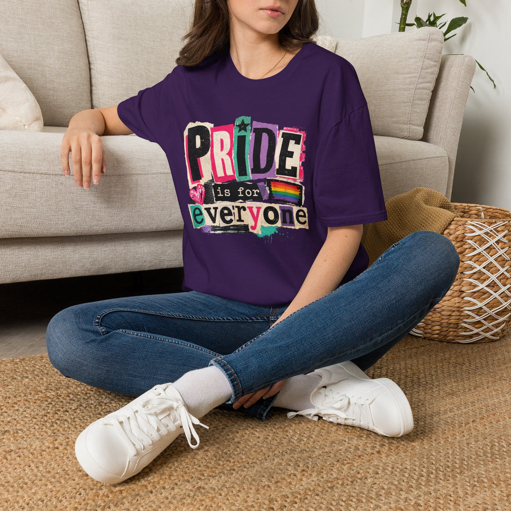 Pride Is for Everyone T-Shirt — Colorful LGBTQ+ Ally Tee