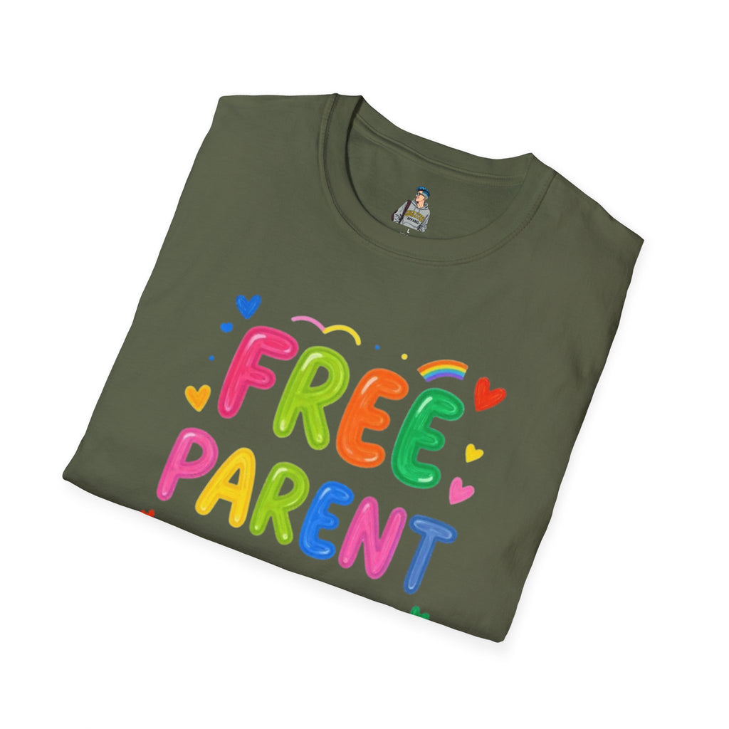 Free Parent Hugs T-Shirt — Colorful Affirming Pride