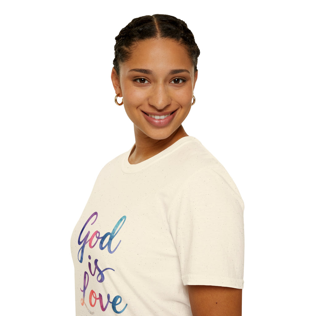 God Is Love T-Shirt — Colorful Tee