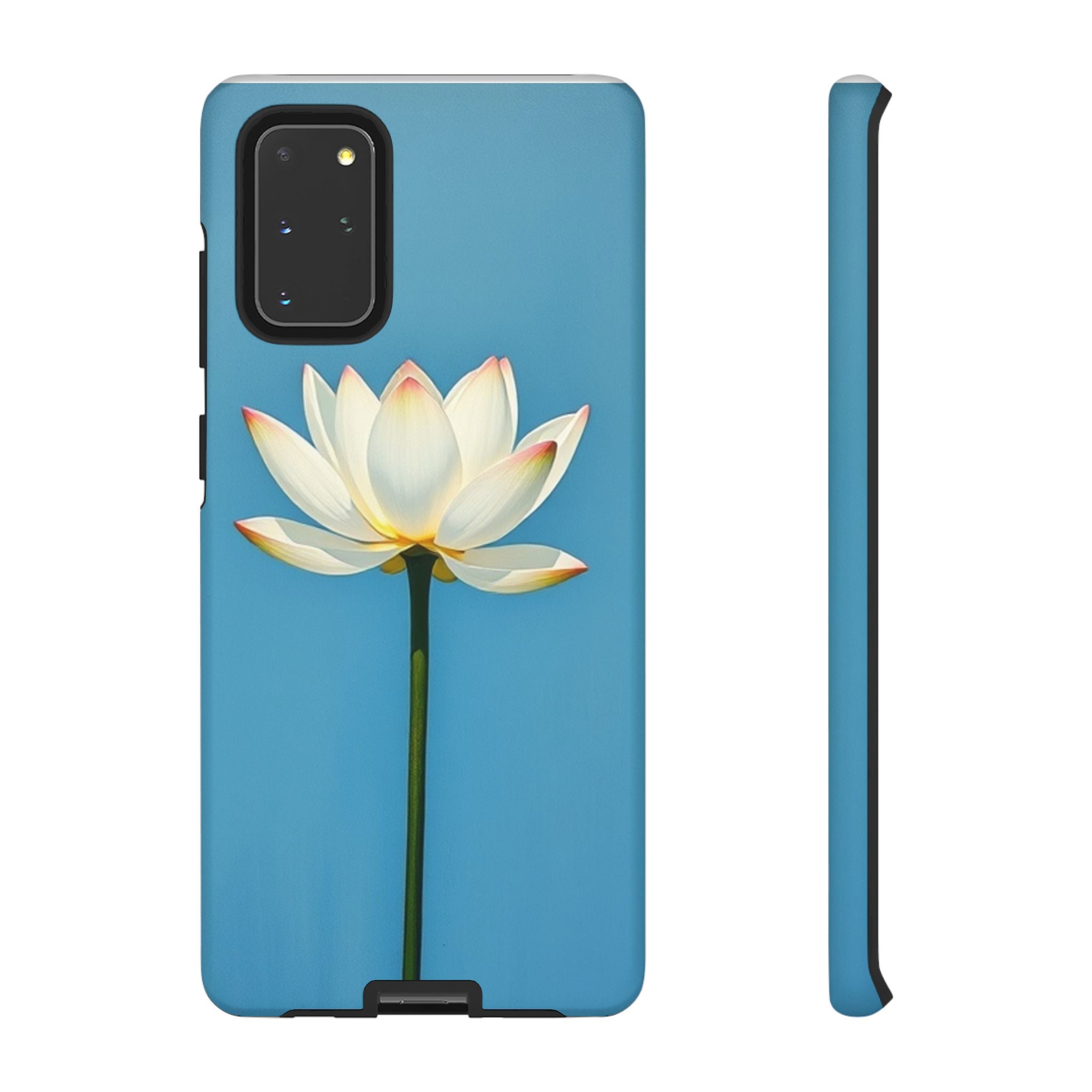 Open White Peace Lily Design Tough Case For Android & iPhone