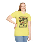 Juneteenth T-Shirt — "Happy Juneteenth" Floral Freedom Tee