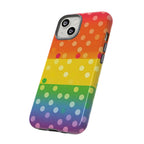 Rainbow Polka Dot Tough Phone Case for iPhone