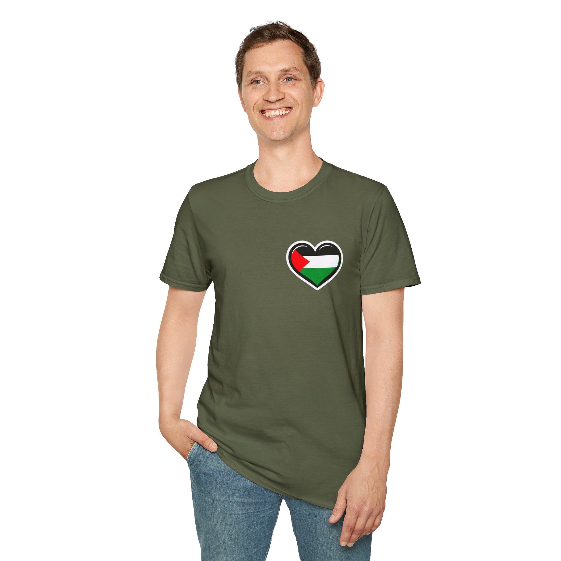Unisex Softstyle T-Shirt: Stand with Gaza & We Are All Palestine Graphic Tee
