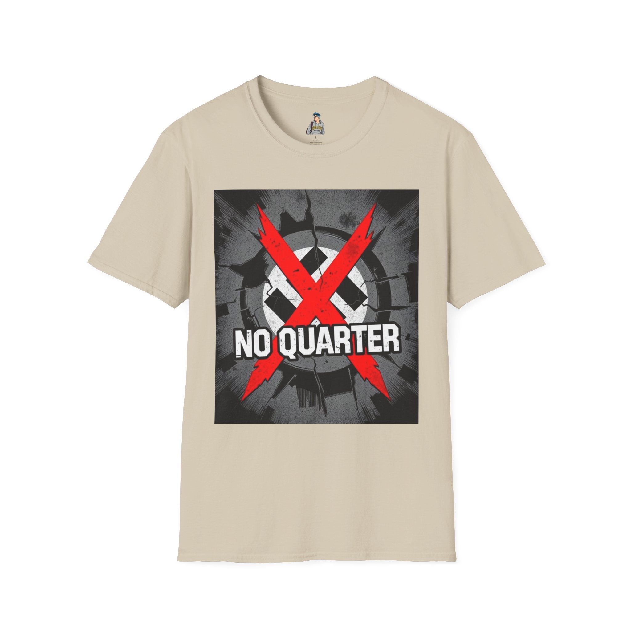 Unisex Softstyle T-Shirt - No Quarter for Fascists Graphic Tee