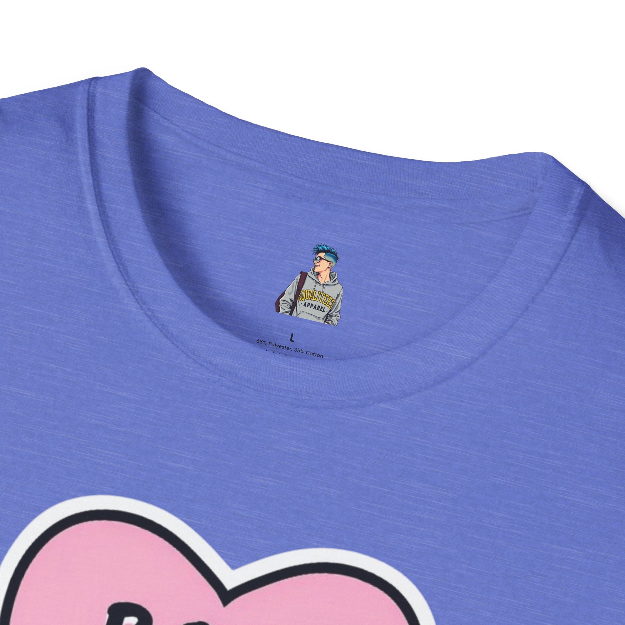 Unisex Softstyle T-Shirt - 'Boss Bitch' Heart Design - Funny Statement Tee
