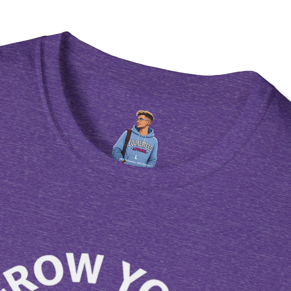 Grow Your Own Way Trans Pride Unisex T-Shirt - Floral Design for Garden Lovers