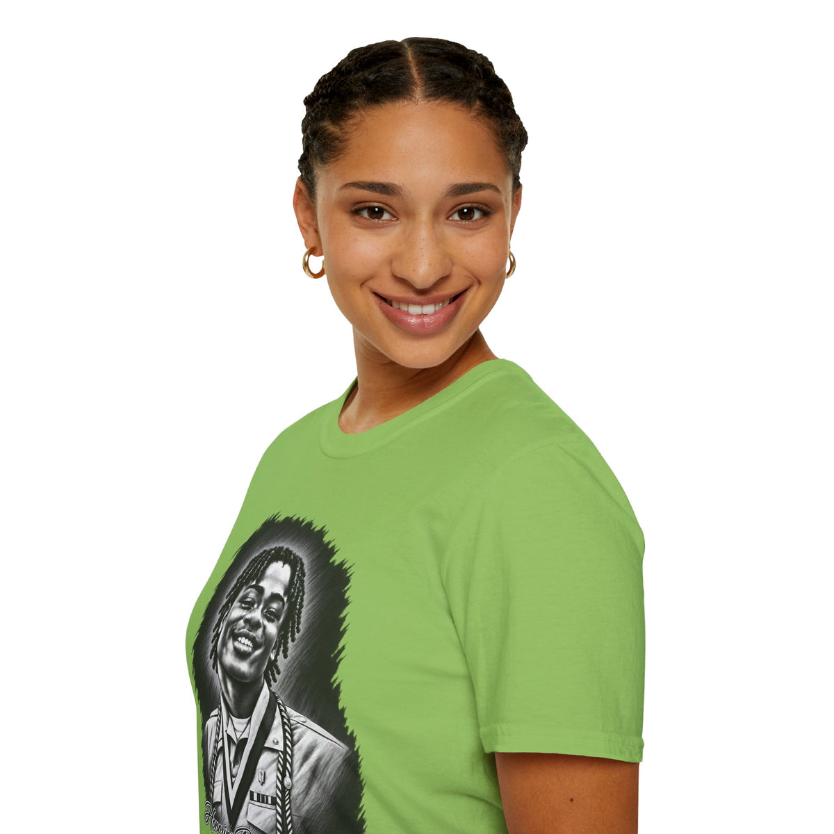 Smiling Portrait Front - In Memory of Pierre Damas Bel T-Shirt
