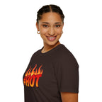 #HOT T-Shirt – Trendy Hashtag Fire Design