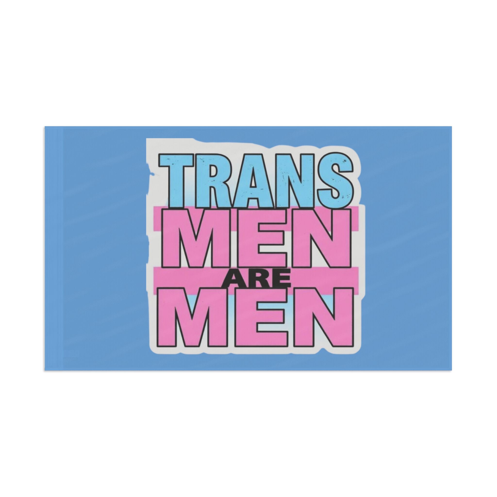 Trans Men Are Men Pride and Protest Flag