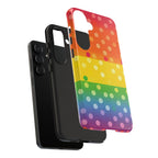 Rainbow Polka-Dot Tough Case for Android