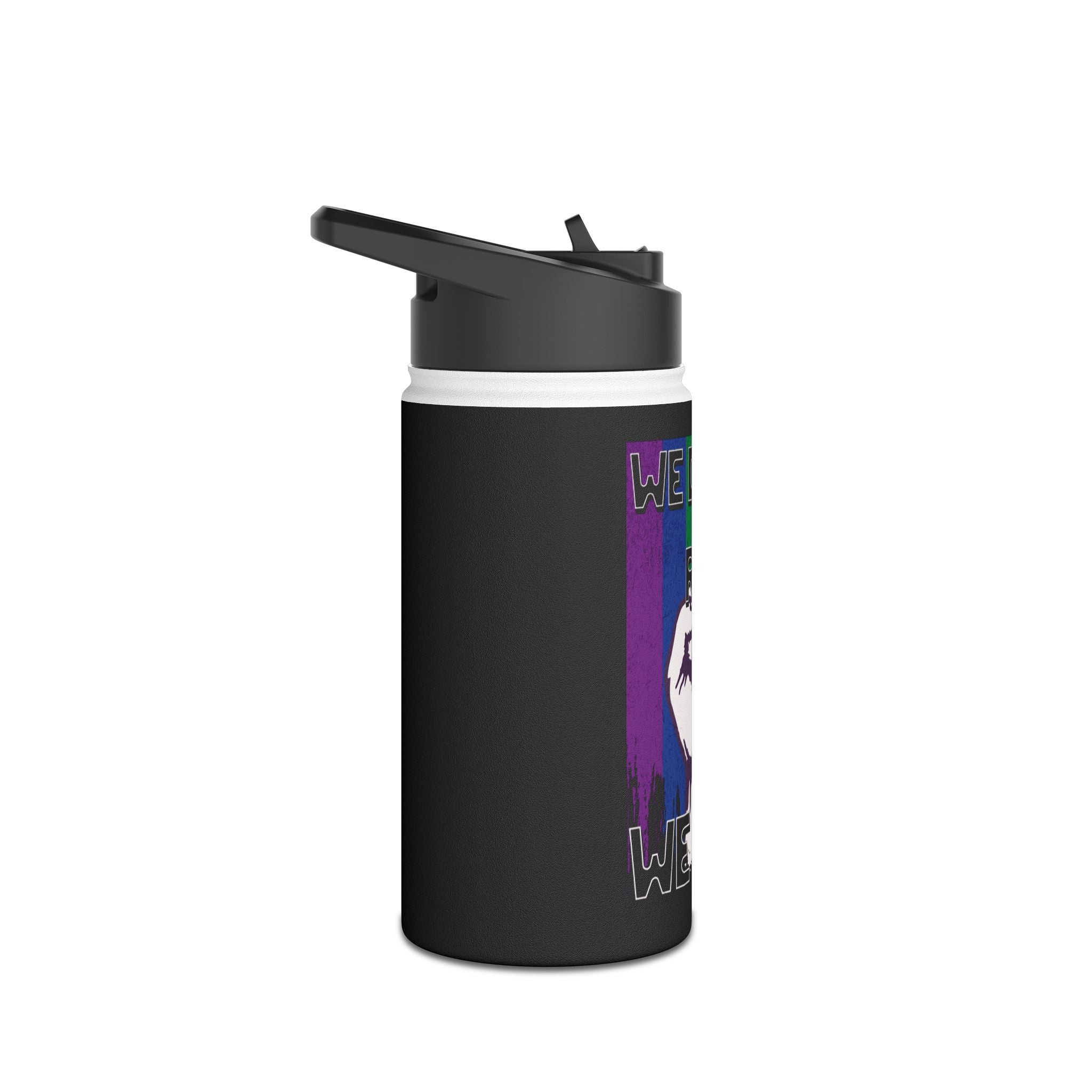 Teaching While Queer Stainless Steel Water Bottle - Perfect for Educators and Allies
