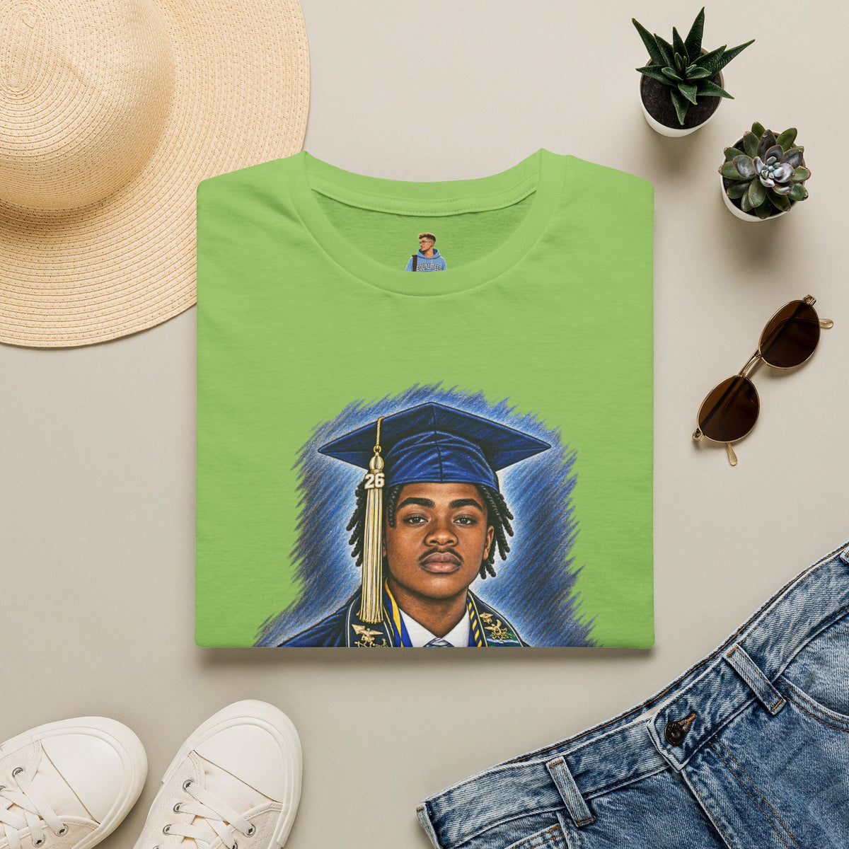 Portrait Front and Back - In Memory of Pierre Damas Bel T-Shirt