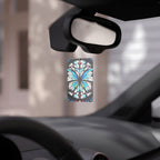 Stained Glass Butterfly Design - Car Air Freshener - Eclectic and Aromatic