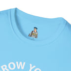 Grow Your Own Way Trans Pride Unisex T-Shirt - Floral Design for Garden Lovers
