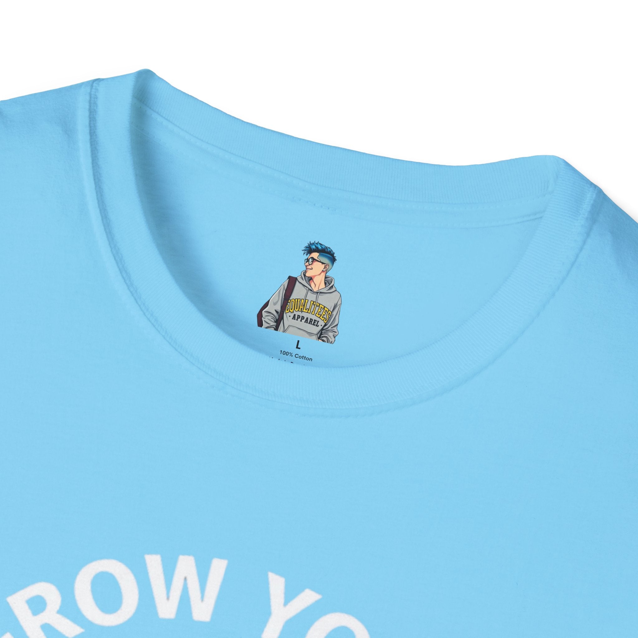 Grow Your Own Way Trans Pride Unisex T-Shirt - Floral Design for Garden Lovers
