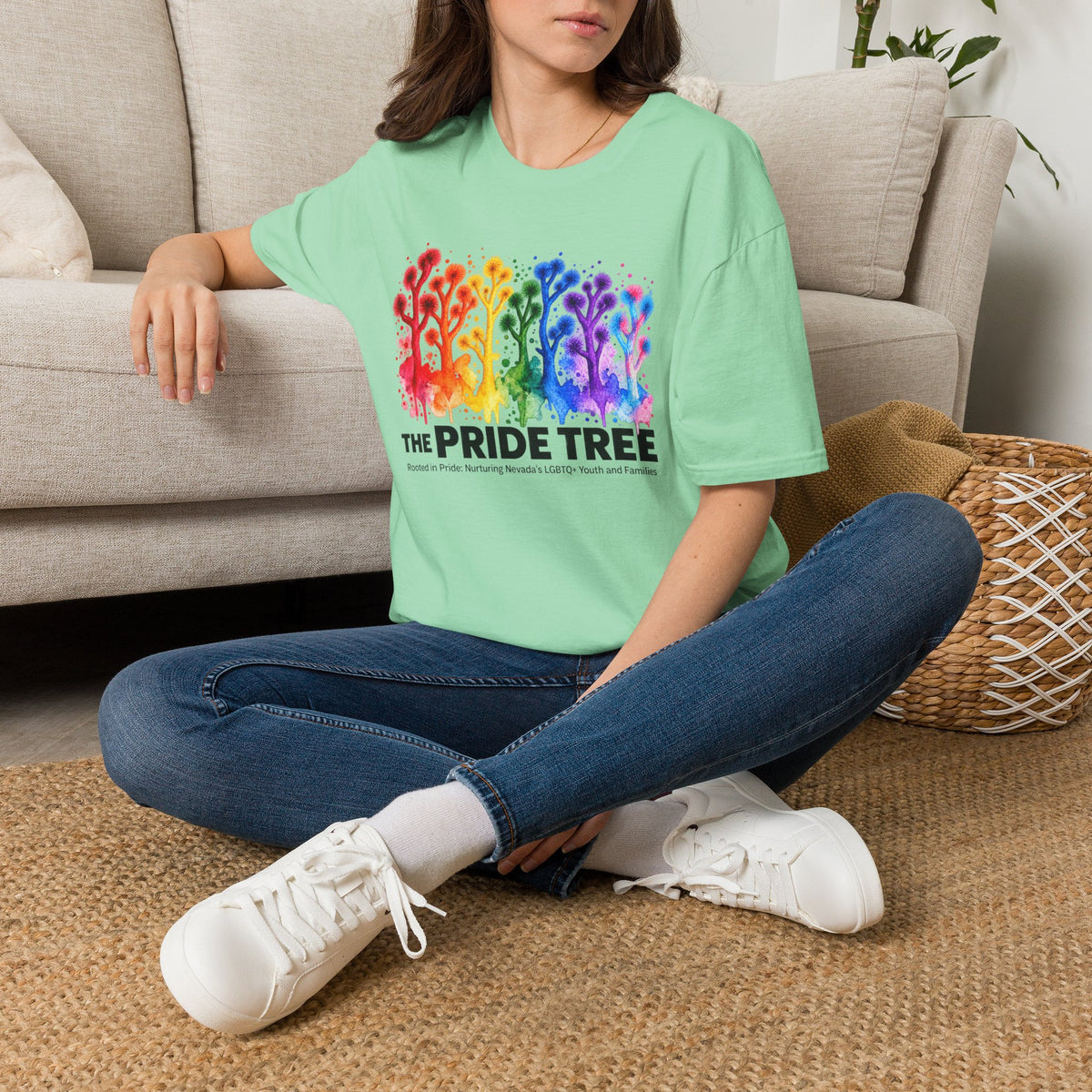 Pride Tree Las Vegas T-Shirt - Black Text