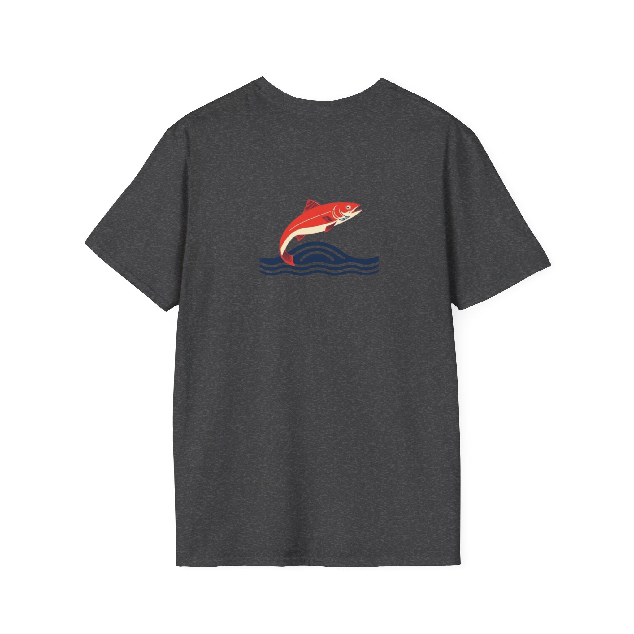Jumping Salmon Native Pride Softstyle Unisex T-shirt