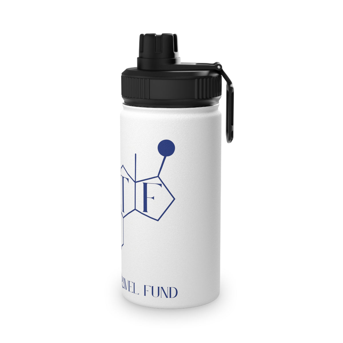BTTF - Black Trans Travel Fund Logo Stainless Steel Sports Water Bottle