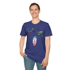 Trans Caterpillar to Butterfly Transformation T-Shirt, Unisex Graphic T-Shirt