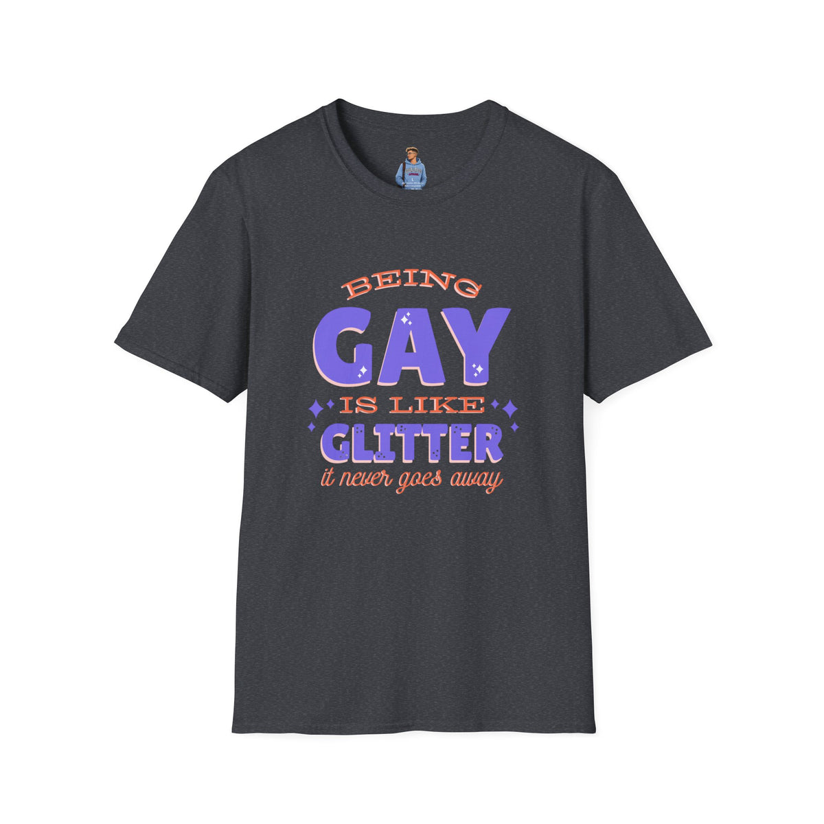 Being Gay Is Like Glitter Pride Tree Las Vegas T-Shirt