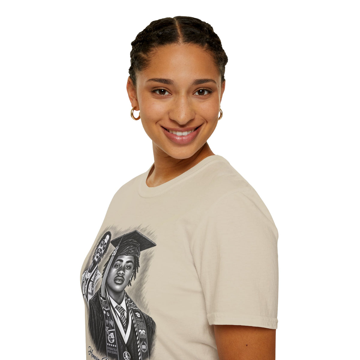 Double Portrait Front - In Memory of Pierre Damas Bel T-Shirt
