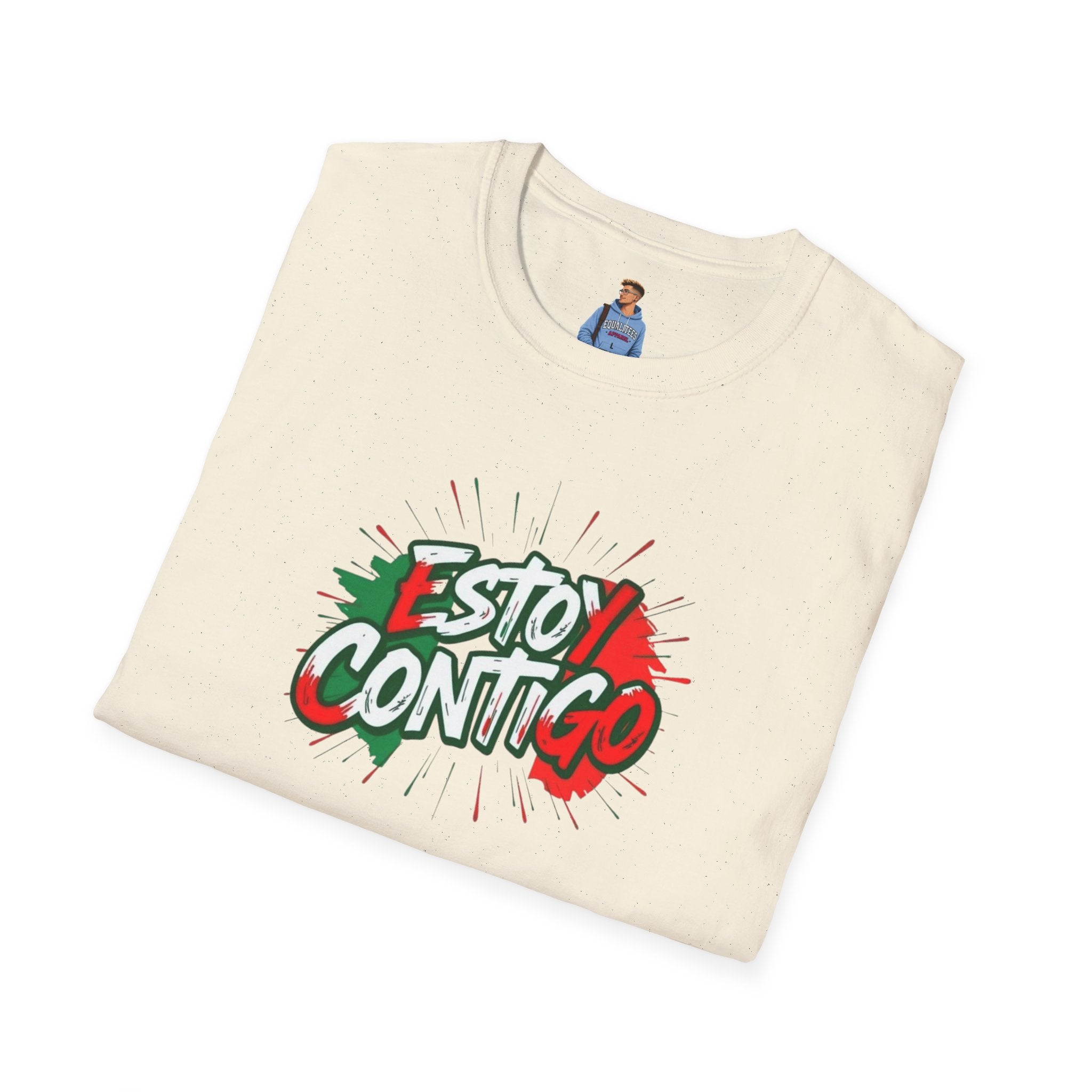 Immigrants Make America Great T-Shirt Estoy Contigo (I Am With You) Unisex Softstyle T-Shirt Classic Protest Tee