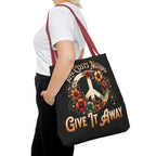 Love Costs Nothing, Give It Away Flag Tote Bag