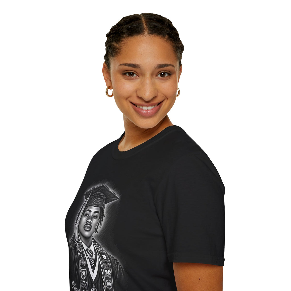 Portrait Front and Back - In Memory of Pierre Damas Bel T-Shirt