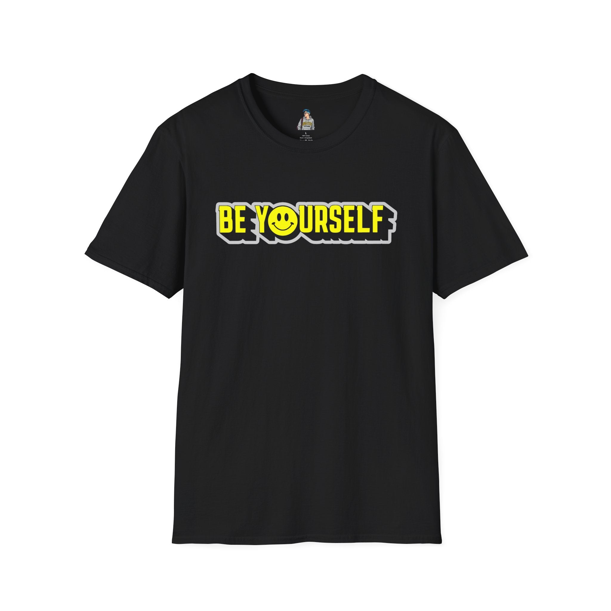 Be Yourself Smiley Unisex Softstyle T-Shirt