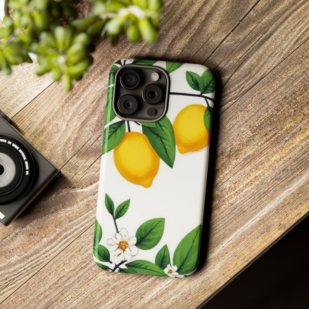 Lemon Blossom Tough Phone Case for iPhone